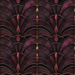 Dark Purple Art Deco - small 