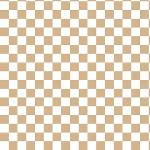 Retro Checker Checkerboard - Neutral Tan + White - Perfect For Metallic !