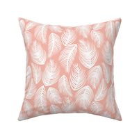 Palm Leaves - Pink + White - Perfect For Metallic !