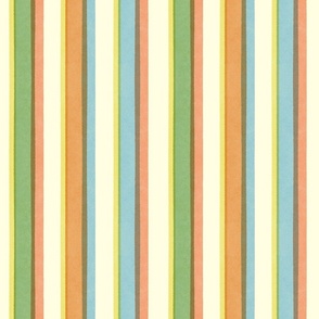 Retro candy stripes, medium scale
