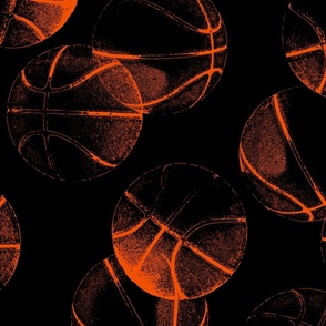 basketball X-ray_ poppy on black