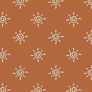 stylized sunshine - rust