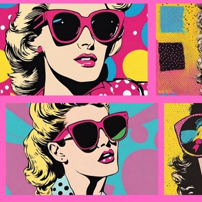 80s Pop Fun California Girls Hyper Pink Background