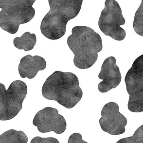 Cow Print - Black and White