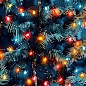 Tropical Palm Christmas Tree: 