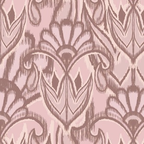 Traditional Ikat Floral Motif pink-Big