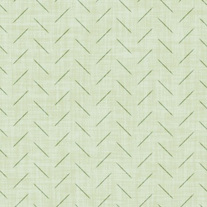 Minimal herringbone on linen texture simple cactus green arrow lines on off white