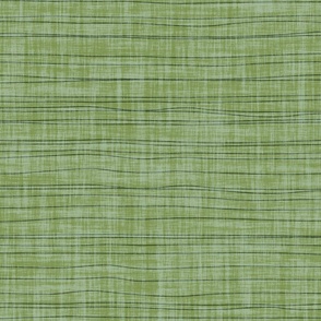 Hand drawn horizontal lines on subtle linen texture minimal dark green organic stripes on green