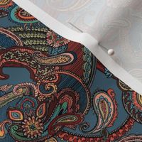 kaleidoscope multi hued Paisley Small scale