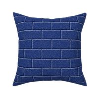 Blue brick wall