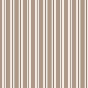 Allix Stripe: Earthy Brown Classic Stripe, Neutral Narrow Stripe