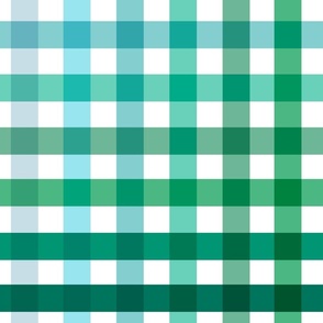 (L) Green gradient Plaid