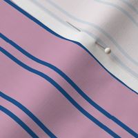 Dark Blue Stripes over Light Magenta