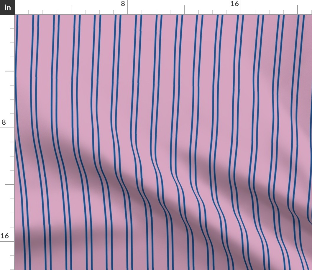 Dark Blue Stripes over Light Magenta