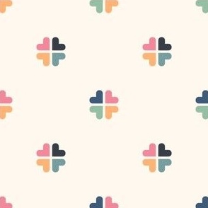 (S) Geometric clover - colourful