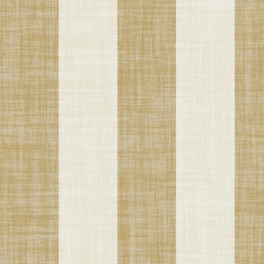 Cabana stripe with linen texture minimal bold 4 inch sandy beige stripes on cream white