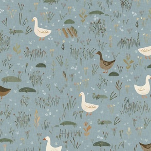 Duck town - Ducks_ duck goose blue L