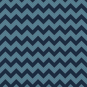 Chevron road in navy and blue-grey