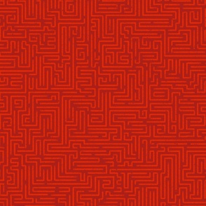 LARGE_Maze_Red on Red_Splash of Red Collection
