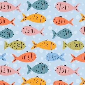 5.5x6 Colourful fish 