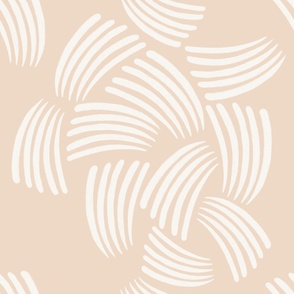 Deco Fans-Pale Apricot