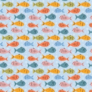 Micro scale Colourful fish 