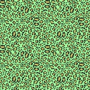 leopard animal skin green chartreuse pale light