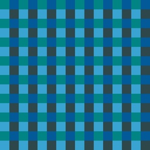 Blue green checkered (9 inch)