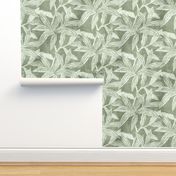 textured foliage in muted sage green