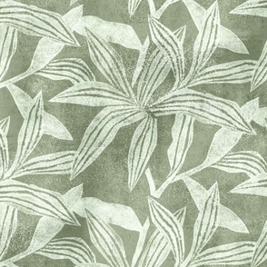 textured foliage in muted sage green