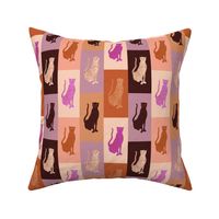 Graceful Animals - Big Cats in Pink and Sand Shades / Medium