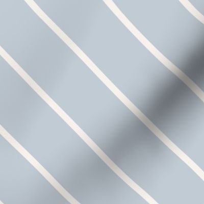 L| White  Diagonal stripes on Light blue-grey