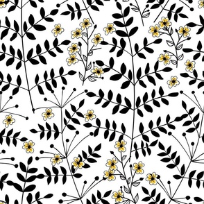 Floral doodle pattern