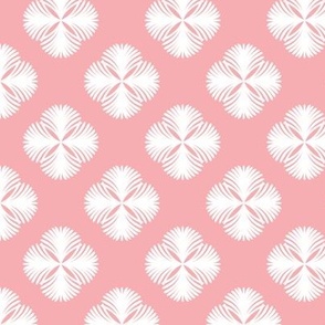 Palm Frond Medallions - Pink