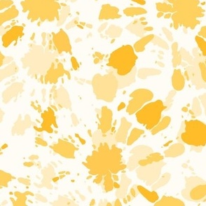 Summer Tie Dye Sunburst | Abstract Tie Dye | Large Scale in Yellow