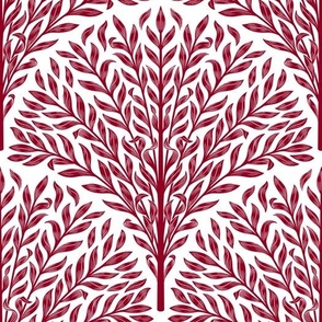 Scallop leaves red