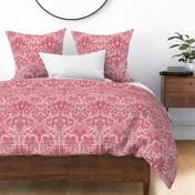 Eternal lovers - gothic academia in rose red  - damask