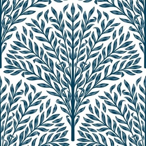 Scallop leaves blue