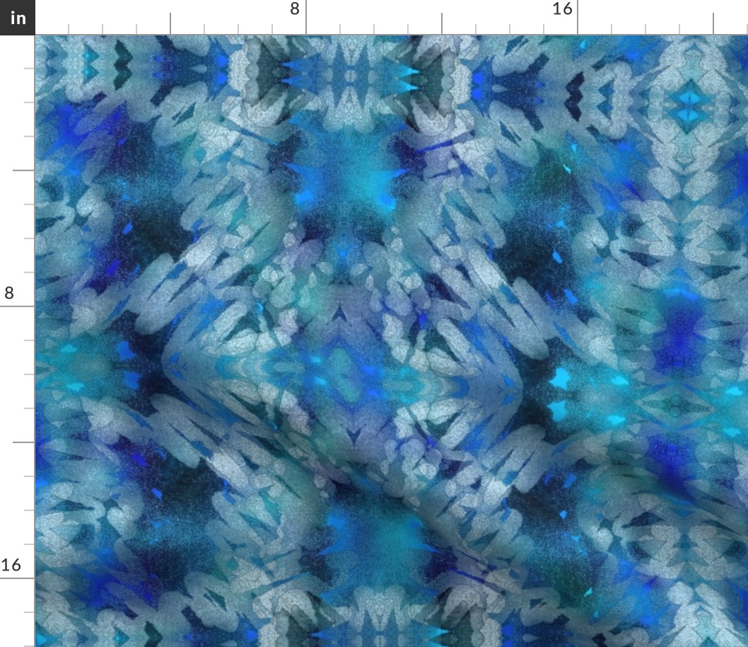 Fuzzy Ikat Textured Blue -Medium
Spindrift Studio; Cait Kirste