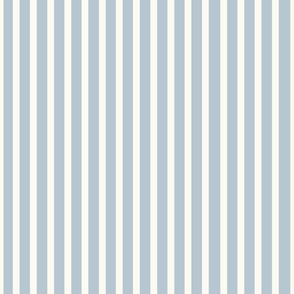 Light Blue and Creme White Vertical Stripes_Medium