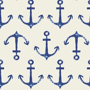 Blue Anchors, large scale