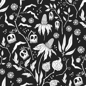 The Dark Garden in Black and White