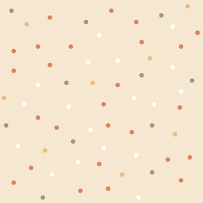 Seamless Colorful Random Polka Dots Pattern