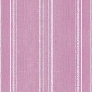 Embroidered Stripes Grape 