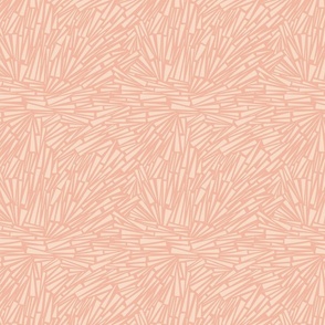 African Nature - Modern Shapes in Blush Pink and Cream Shades / Medium
