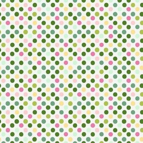 spring dots on white small scale