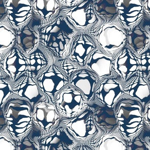 Seamless pattern with inflated balloons or balls, stains and spots, similar to water drops 8