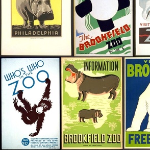 Vintage WPA Zoo Posters