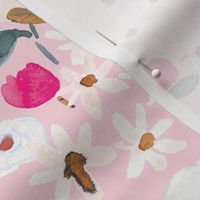 retro floral lottie-pink-crystal-w-design
