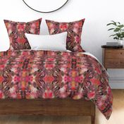 Fuzzy  Ikat Textured Red -  Large
Spindrift Studio; Cait Kirste